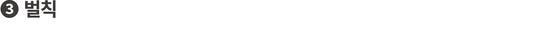 ❸ 벌칙
